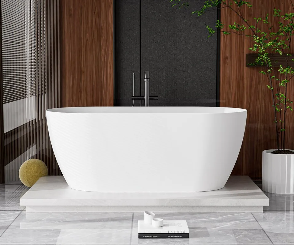 Ванна из искусственного камня Cezares Relax Solid Surface 150x75 см, отдельностоящая, матовая белая, Sancos — официальный сайт