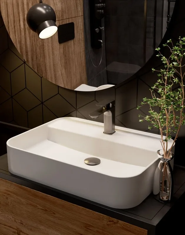Смеситель для раковины металл Gun Metal, AQUAme Monza AQM6310GM Sancos — официальный сайт