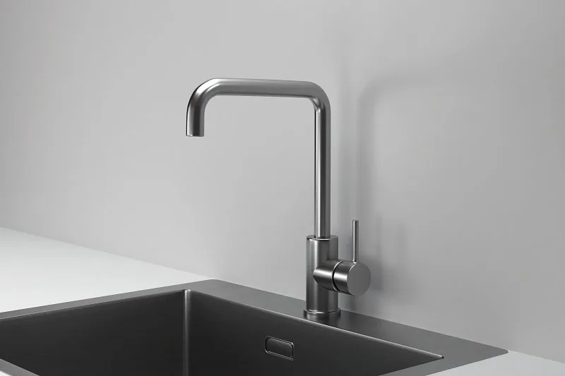 Смеситель для кухни Granula Kitchen Space 7110, сталь сатин Sancos — официальный сайт