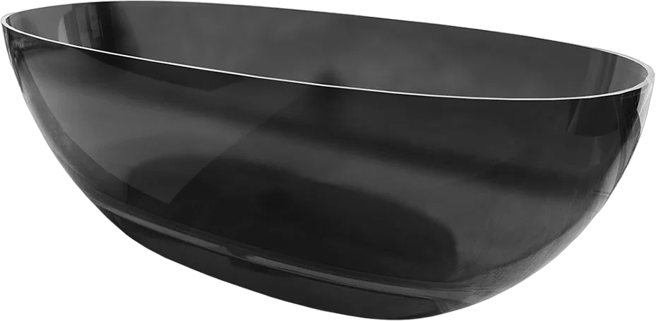Акриловая ванна Vincea VBT-6T01B 170x75 см, отдельностоящая, черная, овальная, с донным клапаном Sancos — официальный сайт