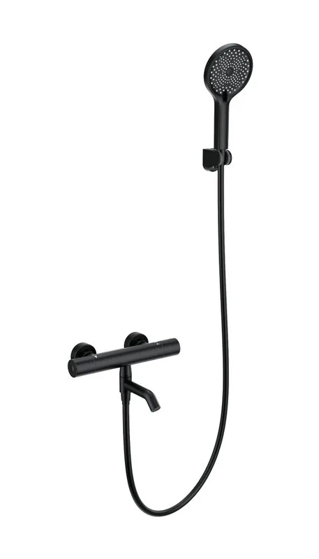 Термостатический смеситель Wonzon & Woghand WW-B3013-A1-MB, для ванны с душем, матовый черный Sancos — официальный сайт