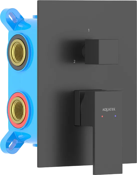 Встраиваемый смеситель AQUATEK Либра AQ1647MB С ВНУТРЕННЕЙ ЧАСТЬЮ, 3 режима, матовы Sancos — официальный сайт