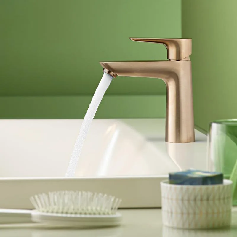 Смеситель для раковины Hansgrohe Talis E 71712140 брашированная бронза Sancos — официальный сайт
