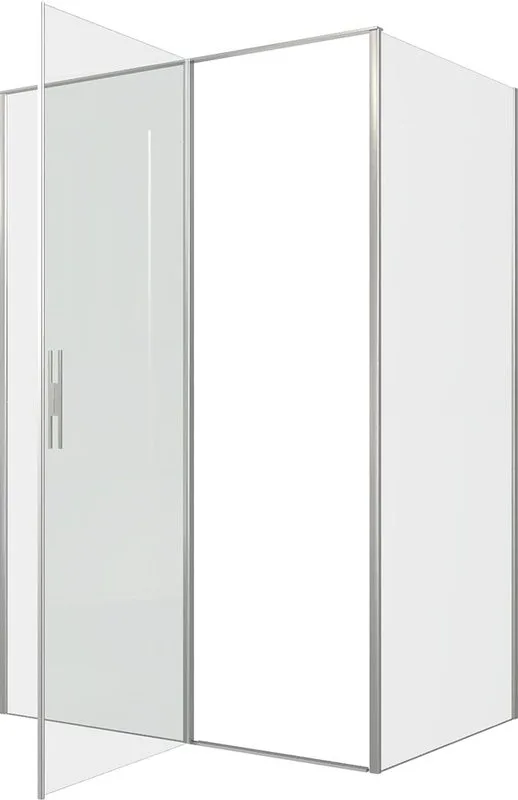 Душевой уголок Allen Brau Priority 140x90, профиль серебро браш, стекло прозрачное Sancos — официальный сайт