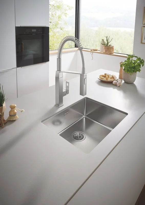 Мойка кухонная Grohe 31574SD1 55х45 см, нержавеющая сталь Sancos — официальный сайт