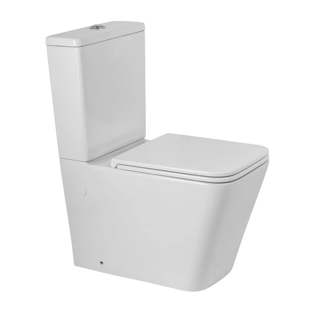 Чаша для унитаза-компакта BelBagno Ardente-R BB02093CPR/SC безободковый, с сиденьем микролифт, белый Sancos — официальный сайт
