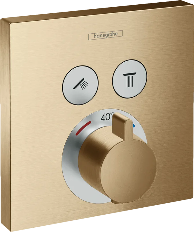 Термостатический смеситель встраиваемый Hansgrohe ShowerSelect 15763140, для душа, шлифованная бронз Sancos — официальный сайт