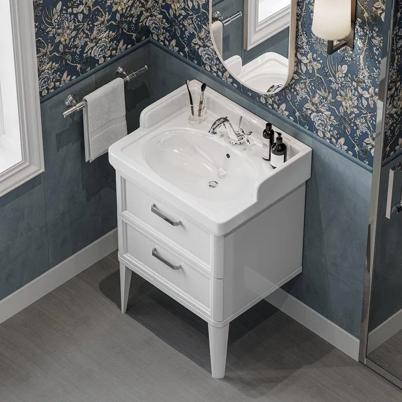 Тумба под раковину без столешницы KERAMA MARAZZI Pompei M 60 белая, с 2 ящиками Sancos — официальный сайт