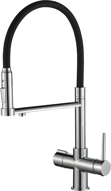 Смеситель для кухни Steel Hammer SH 2003 CR хром, с гибким изливом Sancos — официальный сайт