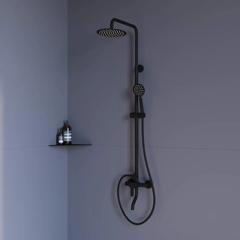 Душевая стойка RGW Shower Panels SP-24B, матовый черный Sancos — официальный сайт