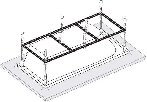 Каркас для ванны Vagnerplast 120x70 Sancos — Оригинал