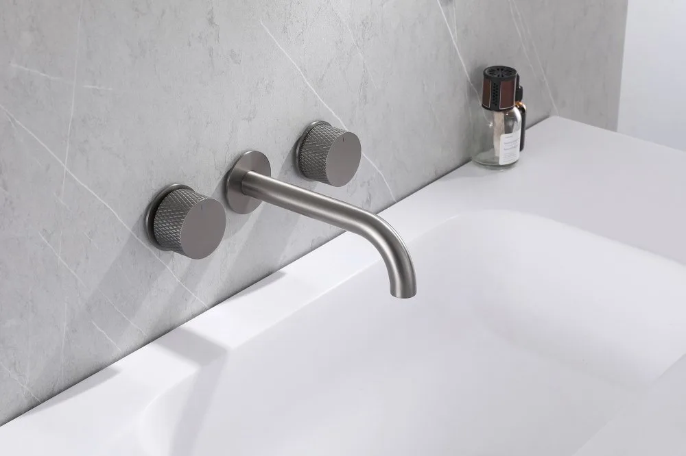Смеситель для раковины Abber Wasser Kreis AF81122NG, С ВНУТРЕННЕЙ ЧАСТЬЮ, никель Sancos — официальный сайт