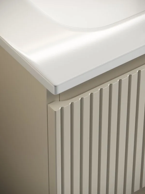 Тумба с раковиной Sancos Snob T 100 см, L, beige soft Sancos — официальный сайт