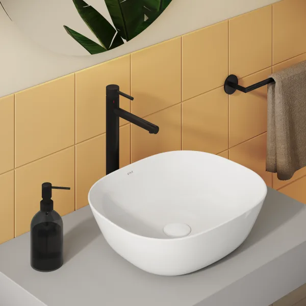 Смеситель для раковины VitrA Origin A4255836WTC матовый черный Sancos — официальный сайт