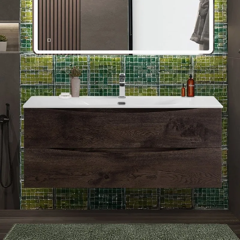Тумба под раковину без столешницы BelBagno Marino-cer-n 120 подвесная, rovere nature grigio Sancos — официальный сайт