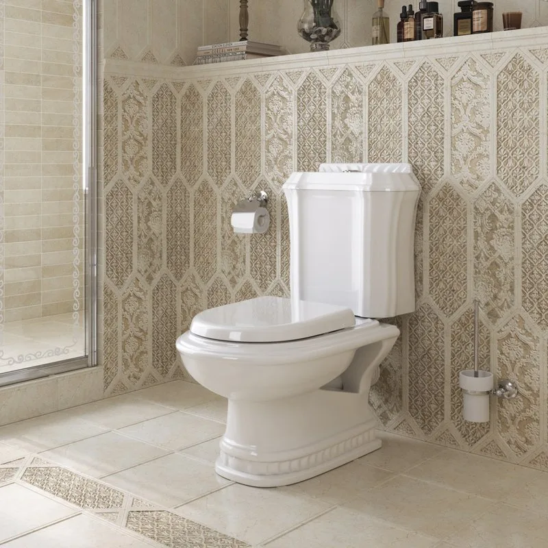 Унитаз-компакт напольный Cezares King palace сиденье CZR-6045-SC, с микролифтом Sancos — официальный сайт