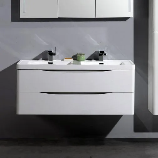 Тумба под раковину без столешницы BelBagno Ancona-N 120  bianco lucido подвесная Sancos — официальный сайт