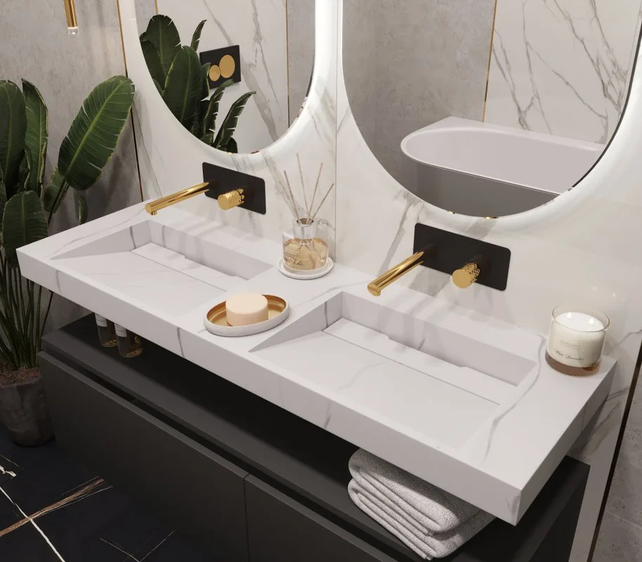 Раковина Armadi Art Flat Calacatta 140 Sancos — официальный сайт