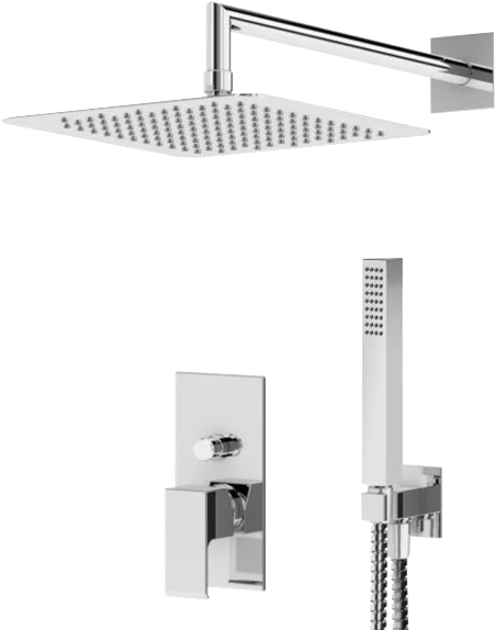Душевой комплект Cezares Porta DSIPQ-30-01, С ВНУТРЕННЕЙ ЧАСТЬЮ, хром Sancos — Оригинал