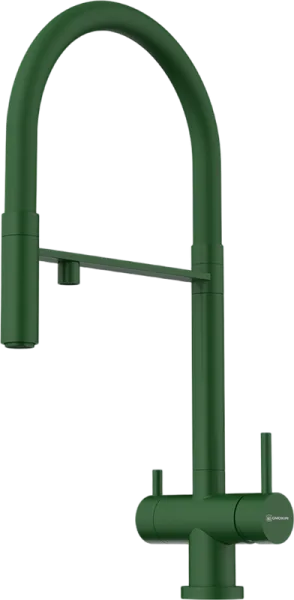Смеситель для кухни Omoikiri Kanto RG royal green, с гибким изливом