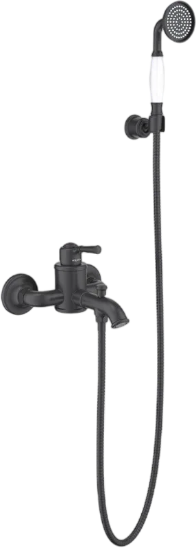 Смеситель для ванны с душем AQUATEK Классик AQ1549MB, матовый черный Sancos — официальный сайт
