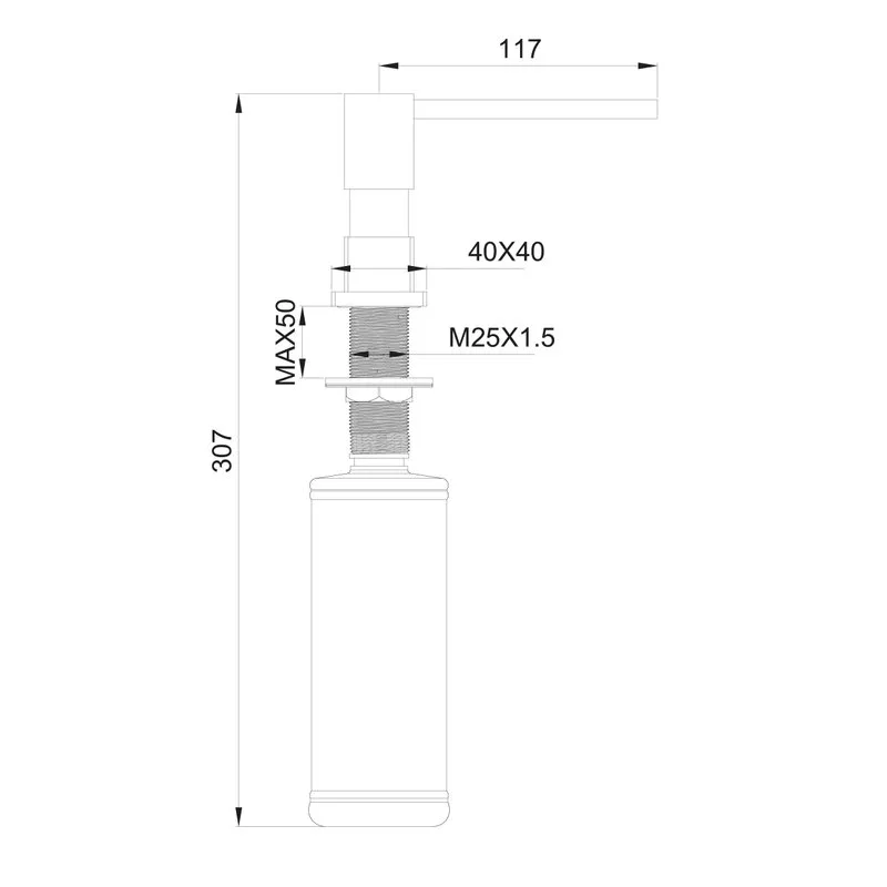 Дозатор Wonzon & Woghand WW-88SD01-MB черный матовый Sancos — официальный сайт