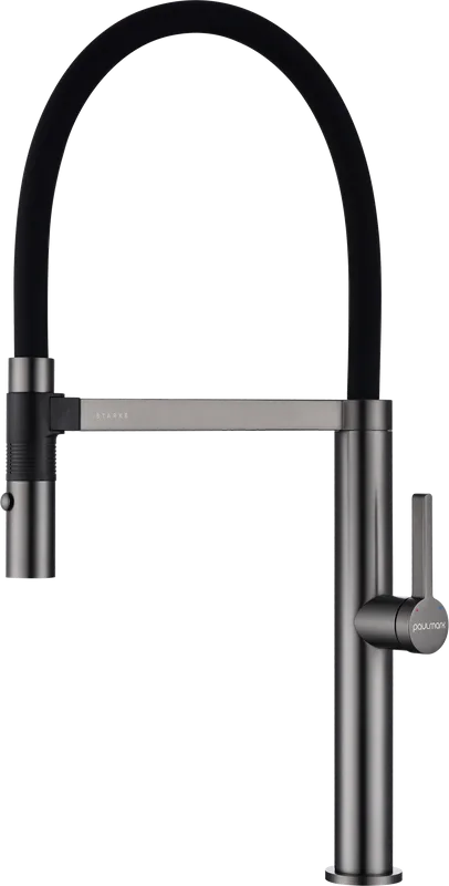Смеситель для кухни Paulmark Leader Le214101-B с гибким изливом, беретта Sancos — официальный сайт