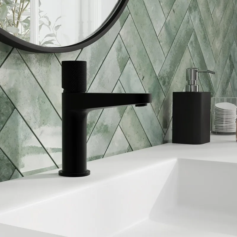 Смеситель для раковины Wasserkraft Fulda 5203 черный soft-touch Sancos — официальный сайт