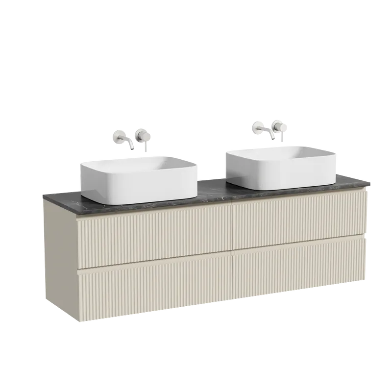 Тумба с раковиной Sancos Snob R 160 beige soft, столешница черный мрамор TT160A1, раковина CN6052 Sancos — официальный сайт