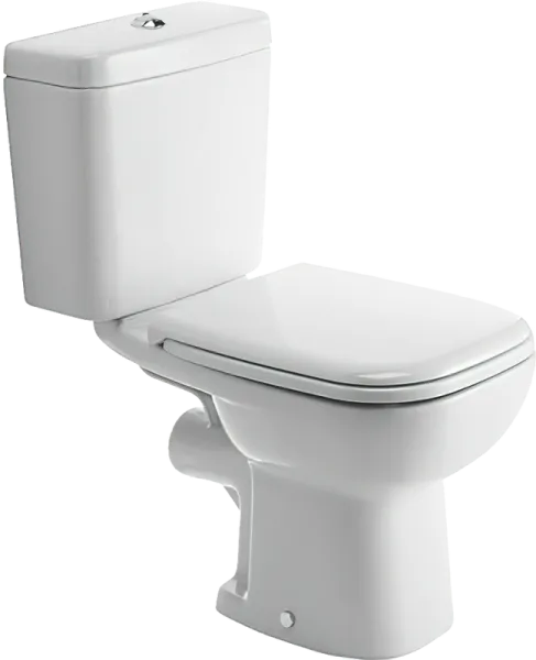 Унитаз-компакт напольный Duravit D-code 21110900002 сиденье 0067310000, петли хром Sancos — Оригинал