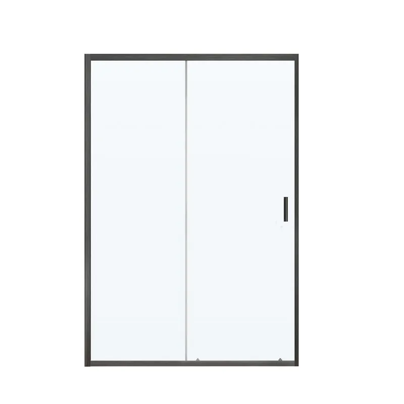 Душевая дверь в нишу Vincea City VDS-5CT130CLGM 130x195, профиль вороненая сталь Sancos — официальный сайт