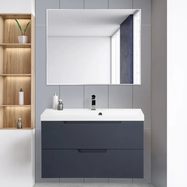 Тумба под раковину без столешницы BelBagno Vittoria 90 подвесная, grigio opaco Sancos — официальный сайт