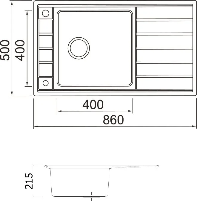 Мойка кухонная Seaman Eco Roma SMR-8650A с клапан-автоматом Sancos — официальный сайт