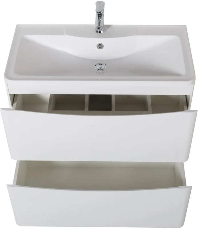 Тумба под раковину без столешницы BelBagno Acqua 100 напольная, bianco lucido Sancos — официальный сайт