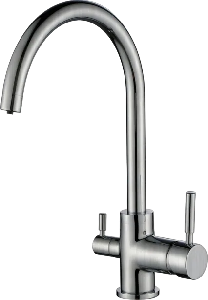 Смеситель для кухни Emar Steel ЕС - 3007 сатин Sancos — официальный сайт