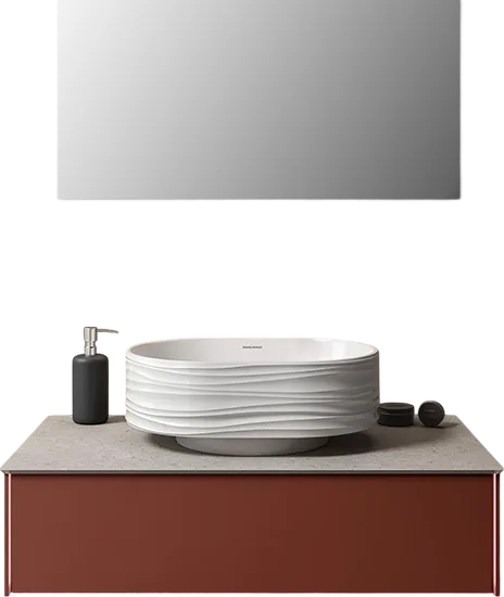 Тумба под раковину без столешницы KERAMA MARAZZI Magica 90 венецианский красный матовый Sancos — официальный сайт