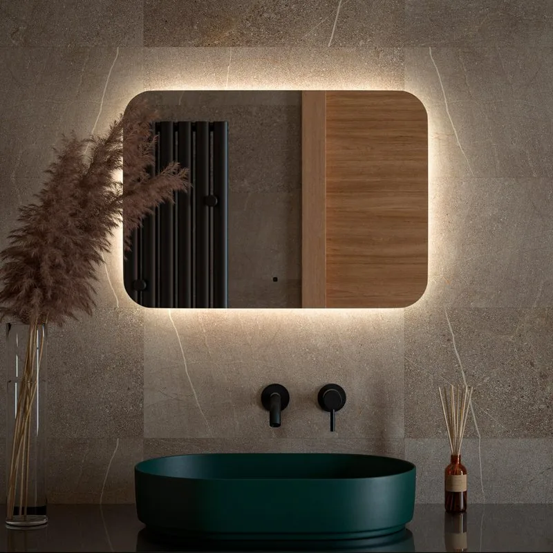 Зеркало Defesto Opti DF 2804RH 70х50 с LED-подсветкой, 4500К, инфракрасный выключатель