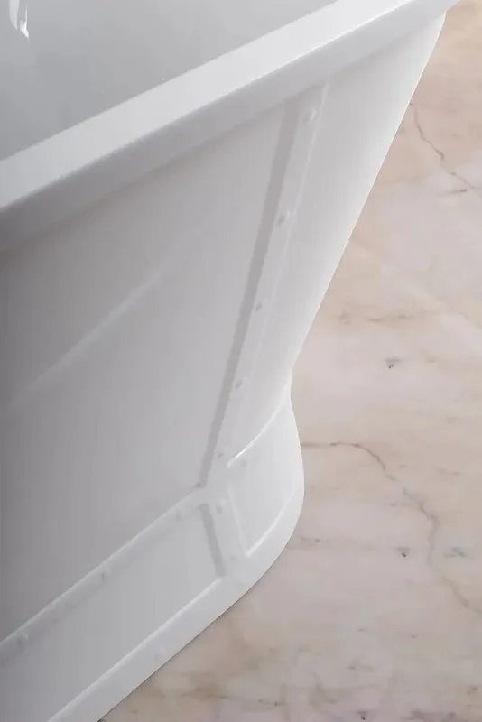 Акриловая ванна BelBagno BB35 170x80 см, отдельностоящая, белая, овальная, на ножках Sancos — официальный сайт