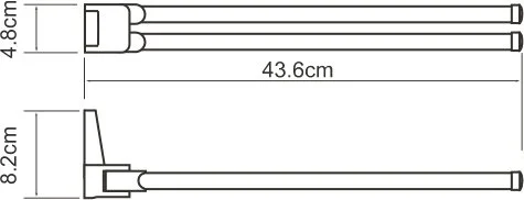 Полотенцедержатель Wasserkraft Lopau K-6031 Sancos — официальный сайт