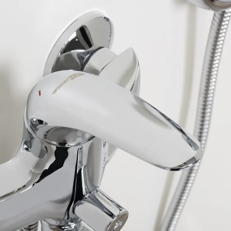 Смеситель с длинным изливом для ванны Wasserkraft Rossel 2802L Sancos — официальный сайт