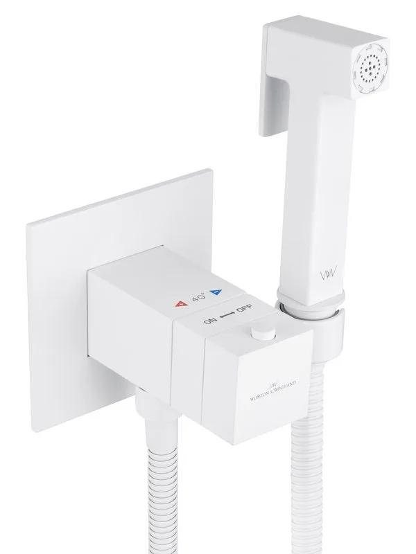 Гигиенический душ Wonzon & Woghand WW-88829910-MW со смесителем, С ВНУТРЕННЕЙ ЧАСТЬЮ, матовый белый Sancos — официальный сайт