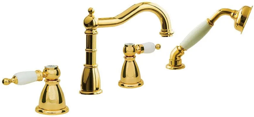 Смеситель на борт ванны Boheme Oro 395 Sancos — официальный сайт