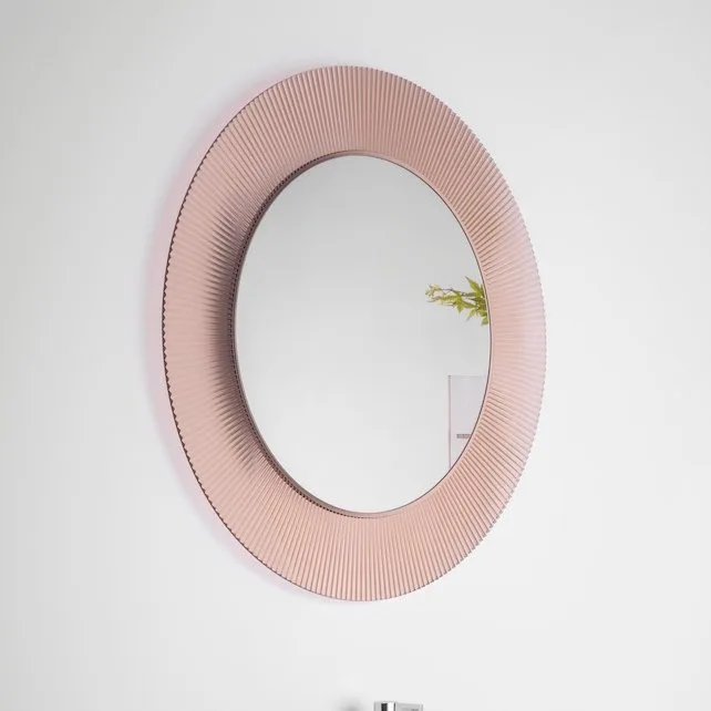 Зеркало круглое Laufen Kartell by Laufen 80 розовое Sancos — официальный сайт