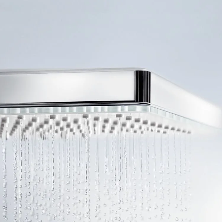 Верхний душ Hansgrohe Rainmaker Select 460 24002400 белый - хром Sancos — официальный сайт