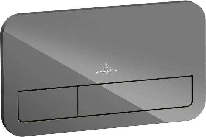 Кнопка смыва Villeroy & Boch Viconnect 922400RA серая глянцевая Sancos — официальный сайт