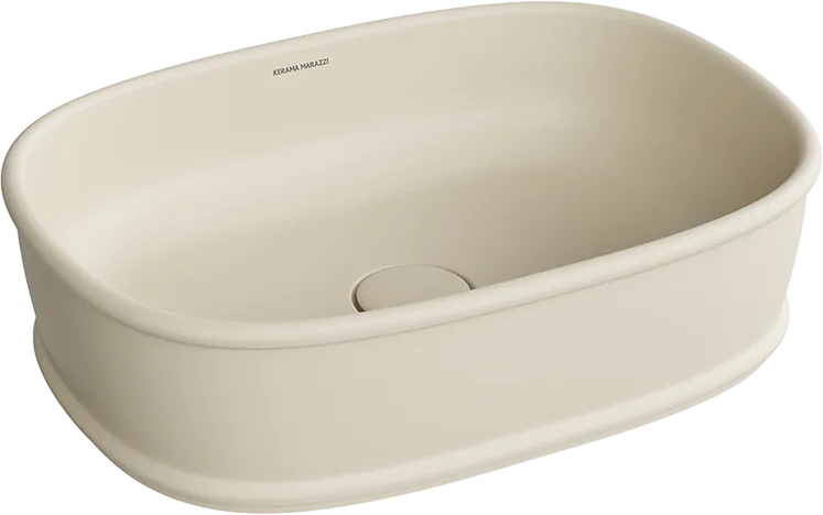Накладная раковина KERAMA MARAZZI Circo 50 песочная матовая Sancos — официальный сайт