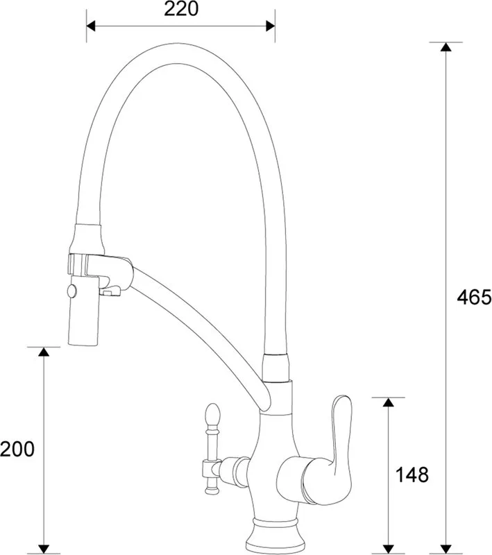 Смеситель для кухни Zorg Sanitary ZR 347-6 YF с гибким изливом Sancos — официальный сайт