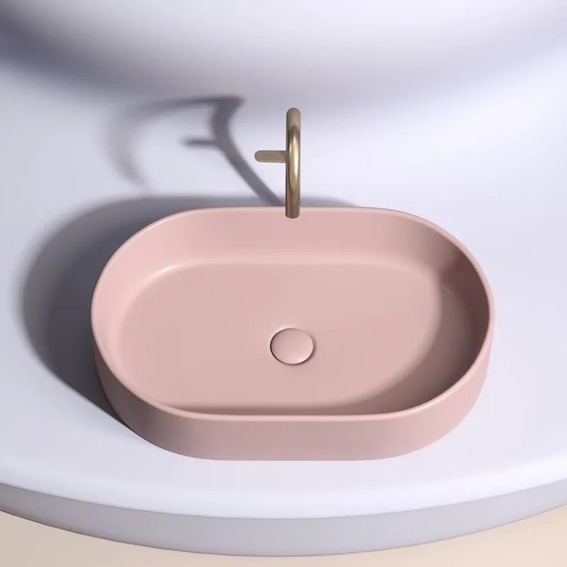 Накладная раковина Ceramicanova Element CN6048MP розовая матовая Sancos — официальный сайт