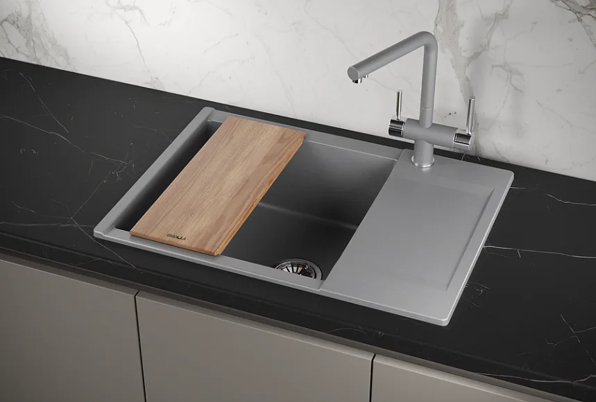 Мойка кухонная Granula Estetica 7003, алюминиум Sancos — официальный сайт