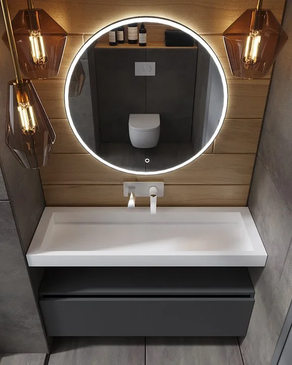 Тумба Armadi Art Flat Valessi Uno-S 120 антрацит матовый Sancos — официальный сайт